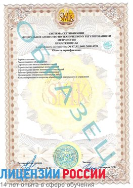 Образец сертификата соответствия (приложение) Выборг Сертификат ISO 14001